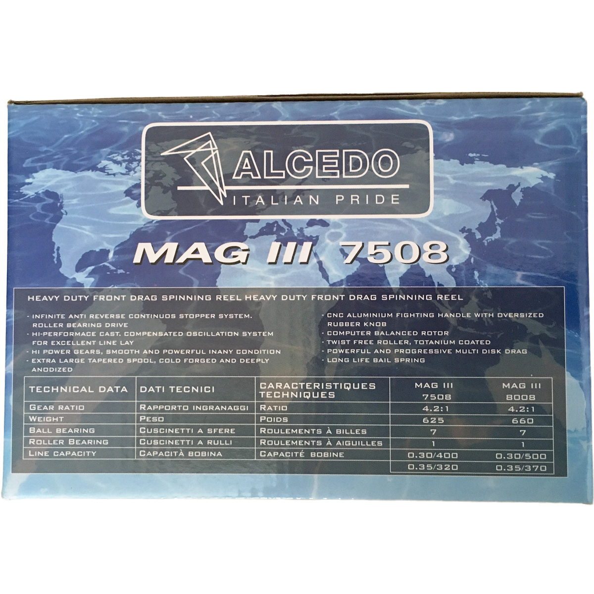 Máy Câu Cá Alcedo Mag III 7508 - Bảo Hành 6 Tháng